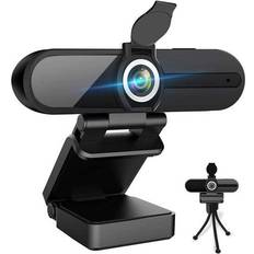 Webcams Ebest 4K Webcam, HD Webcam 8MP- Laptop PC Desktop Computer Web Camera with Microphone, USB Webcams for Video Calling Recording Streaming Video