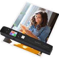 Munbyn MUNBYN Portable Scanner, Photo Scanner for Documents Pictures Texts in 1050DPI, Flat Scanning, Included 16GB Card, Photo Scanner uses Built-in Wi-Fi or USB Uploads Images to PC or Cellphone, No Driver