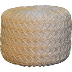 Poufs Artisan White Pouffe