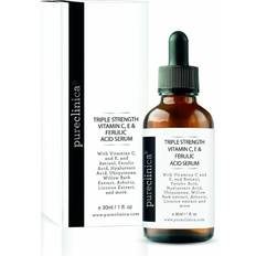 Vitamin c ferulic Pureclinica Triple Strength Vitamin C, E & Ferulic Acid Serum w/Retinol double weight Hyaluronic Acid