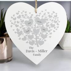 Studio Personalised Family Tree Large Heart Figurine