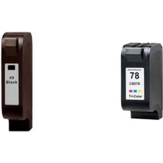 HP Pixojet Blækpatroner 45 - 78 - 2 Stk Rabatpakke - 72 Ml