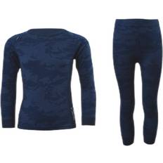 Lindberg Basisschicht Lindberg Print Merino Set Blue, Unisex, Tøj, basislag, Blå