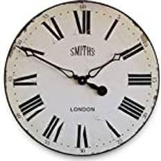 Roger Lascelles Smiths 50cm 50cm White Wall Clock