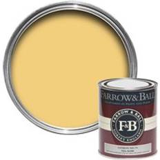 Gul - Träfärger Målarfärg Farrow & Ball Citron 74 Gloss Wood Paint, Metal Paint Yellow 0.75L