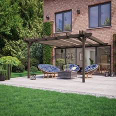 Garden & Outdoor Environment Mounted Double Garden Pergola Wood