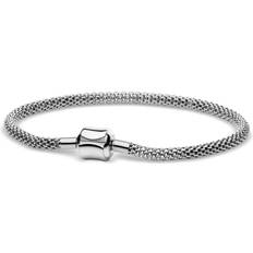 unisex armbånd stål Arctic Symphony sølvfarvet mesh 210