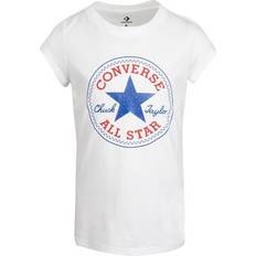 Niño Tops Converse Camiseta Chuck Patch Girl - White