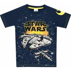 Star Wars Millenium Falcon Print T-Shirt Blue 3-4