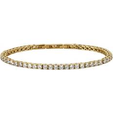 Astrid & Agnes GLIMRA 3mm armband Guld/Kristall