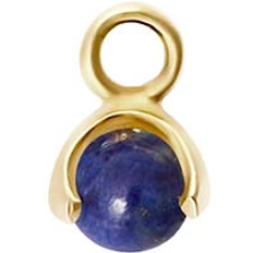 Lapis Charms & Vedhæng CU Jewellery Letters stone lapis pend guld