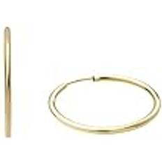 18k - Men Earrings Grace Amor Women's Jewelry Gift Box - Gold