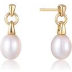 Pearl Drop Stud Earrings E043-02G