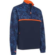 Callaway Outerwear Callaway XL, Navy Blazer Golf Mens Abstract Camo Printed Stretch Wind 1/4 Zip Sweater