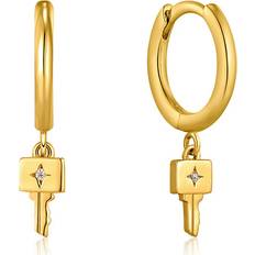 Ania Haie Gold Key Hoop Earrings