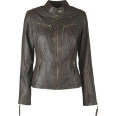 Brun - Læderjakker Btfcph Btfcph Biker Jacket Skind 10245 Almond Brown