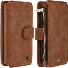 Avizar Apple iPhone X XS Wallet Multi-Compartment Case Brown