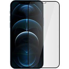 Apple iPhone 12 Pro Protectores de Pantalla Avizar Cristal Templado 9h Biselado Para Iphone 12 12 Pro Marco Negro