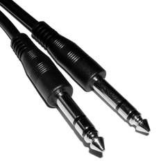 Cables Kenable 6.35mm Stereo Jack Plug to 6.35mm Stereo Jack Plug 2m