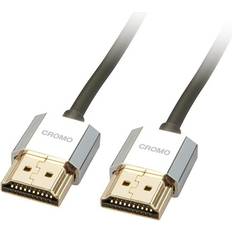 Cables Lindy cromo slim 1m