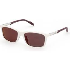 Solbriller adidas Sport Mand Solbriller Plast Hvid Transparent Firkantet Spejlet