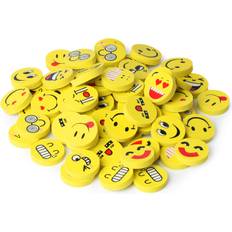 Pen Accessories Mr. Pen Erasers Pack of 64 Emoji Eraser Erasers Erasers for Kids School Supplies Mini Eraser for Students Fun Eraser