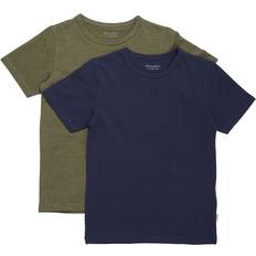 12-18M T-shirts Minymo T-Shirt 2-Pack Dark Olive år 152 T-shirt