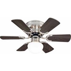 Fans Westinghouse Ceiling Fan Petite Nickel Light Pull Chains