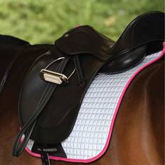 Saddle Pads on sale Weatherbeeta Reflective Prime Dressage Saddle Pad Silver Pink 100711