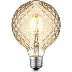 Lucande Bulb LED 4W Amber Facet G95 Dimmable E27