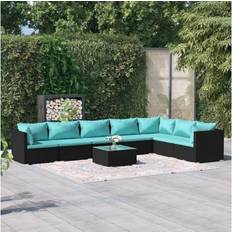 vidaXL Patio Cushions Poly Rattan Garden