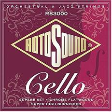 Flatwound Rotosound RS3000 Flatwound Cello Professional Set