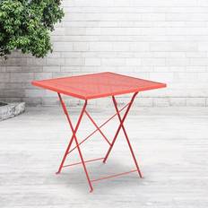 Orange Outdoor Coffee Tables Emma + Oliver Commercial Grade Square