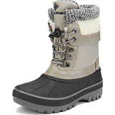 Boys - Grey Winter Shoes Dream Pairs DREAM PAIRS Boys Girls Cold Weather Insulated Waterproof Winter Snow Boots Toddler KMONTE-1 Light Grey
