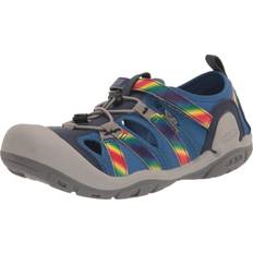 Drawstring Sandals Keen Knotch Creek Casual Comfortable Sandals, Bright Cobalt/Rainbow Tie Dye, Unisex Big Kid