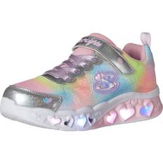 16½ Sneakers Barnskor Skechers flutter heart lights silver/multi