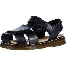 Leather Sandals Dr. Martens Junior Moby II Leather Velcro Sandals Black