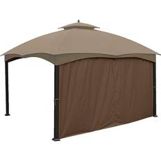 Gray Pavilion Side Walls Eurmax Full Zippered Walls for 10x20 Easy Pop Up Canopy