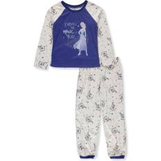 Polyester Vêtements de nuit Disney Girl's Frozen Pajamas Set - Blue