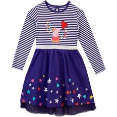 Peppa Pig It's Magic Glitter Long Sleeve Party Dress Purple 18-24