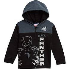 Marvel Hoodies Children's Clothing Marvel Marvel Avengers Black Panther Toddler Boys Half-Zip Pullover Hoodie Black/Grey 3T