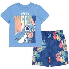 Disney Boys Other Sets Children's Clothing Disney Little Boy's Mickey Mouse Lilo & Stitch T-shirt & Shorts Set - Blue