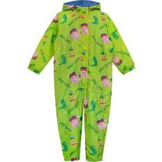 Green Rain Overalls Children's Clothing Peppa Pig George Pig Boys Puddle Suit Sizes 2T-8