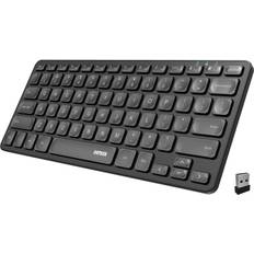 2.4G Wireless Keyboard Ultra Slim and Compact with Hotkeys Windows