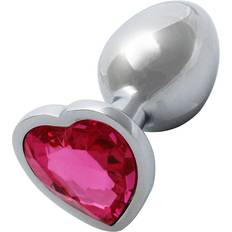 Glansig Analpluggar Sexleksaker Ouch! Heart Gem Metal Butt Plug Small