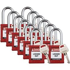 Security Brady Safety Lockout Padlock 12 Pack Alike