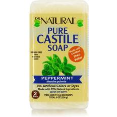 Mint Bar Soaps Dr. Natural Castile Bar Soap - Peppermint 4 Pack of 2