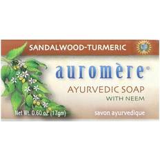 Auromere Ayurvedic Bar Soap with Neem, Sandalwood-Turmeric, 0.60