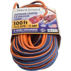 Extension Cords Pro-Source Value Collection 100 12/3 Gauge/Conductors Orange/Blue Outdoor Extension Cord 1 Receptacle 15 Amps UL SJTW NEMA 5-15P