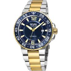 Gevril Men Wrist Watches Gevril Mens RiverSide Swiss Automatic Movement Sellita SW200 Ceramic Ring Watch